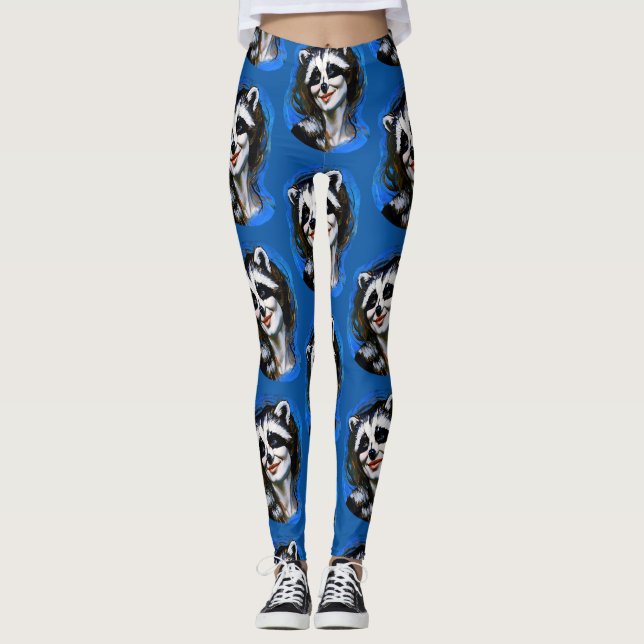 Leggings "Velka Teyani" un tramposo de mapache (Anverso)