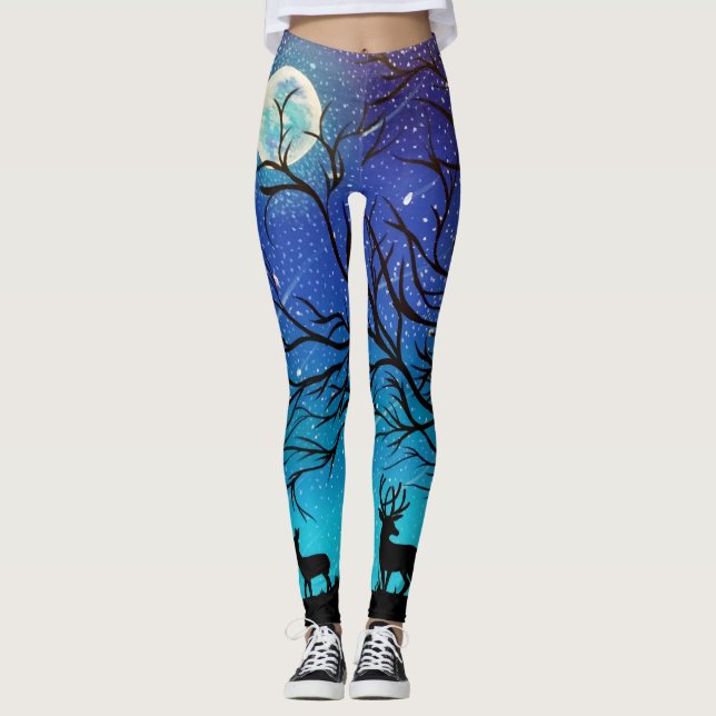 Leggings Venado a la luz de la luna (Anverso)
