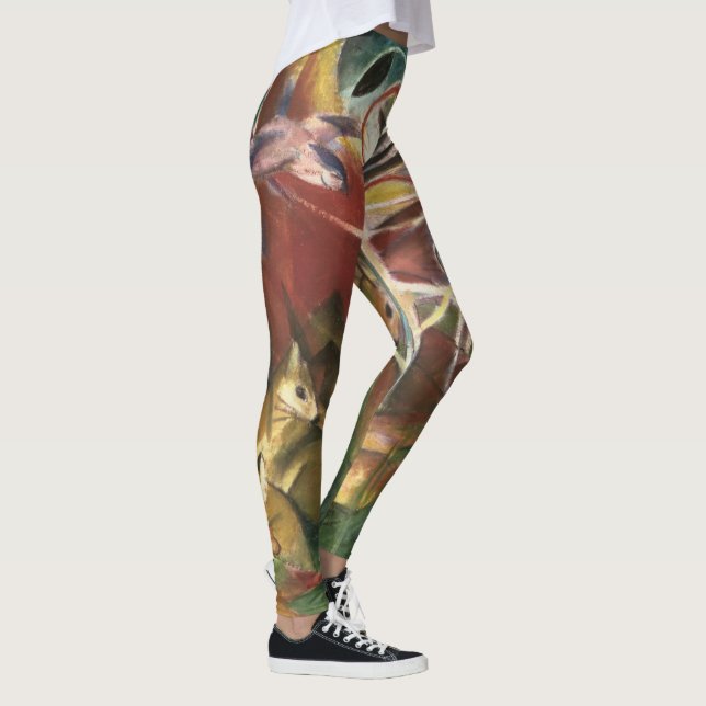 Leggings Venado en el bosque, por Franz Marc, Bella Artes d (Derecha)