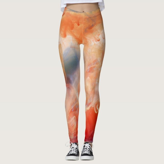 Leggings Venas Ígneas de Mármol Líquido (Anverso)