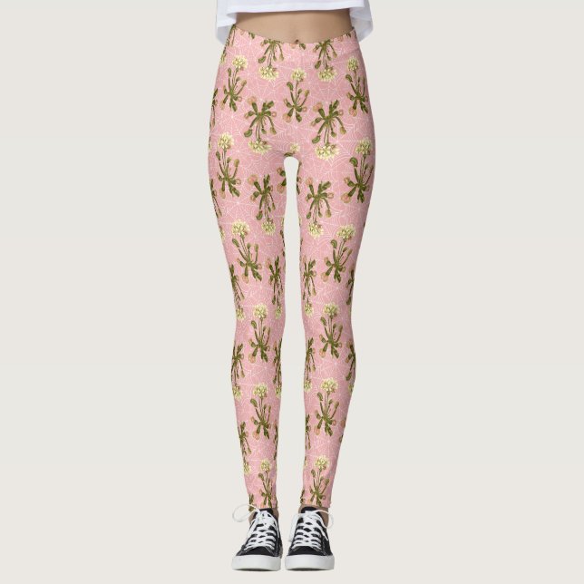 Leggings venus flytrap floral spider web (Anverso)