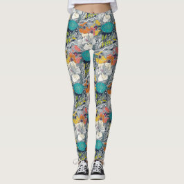 Leggings Veo piernas Hawaii oscuras de lapis