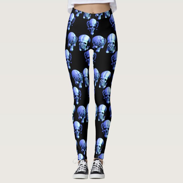 Leggings Ver Oír No Hablar Mal Cránulas Leggadoras (Anverso)