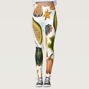 Leggings Verano de girasoles: Patrón de acuarela de época