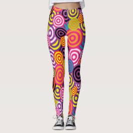 Leggings Verano de moda con espirales psicodélicas
