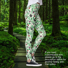 Leggings Verano - Mariquitas, Mariposas Hojas - SIN TEXTO