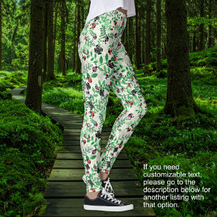 Leggings Verano - Mariquitas, Mariposas Hojas - SIN TEXTO