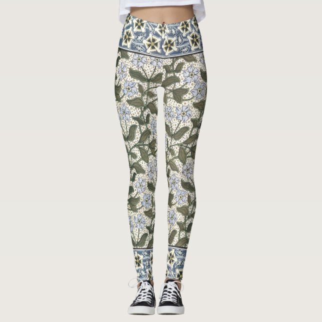 Leggings Verano Periwinkle Bonito Flor Elegante Floral (Anverso)