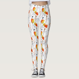 Leggings Verano tropical | Hermoso diseño de floraciones am
