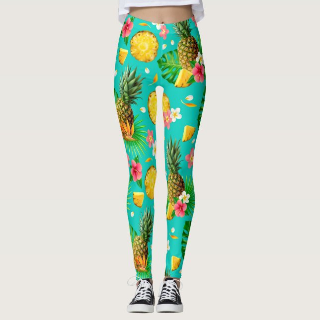 Leggings Verano Vacaciones vacaciones Pineapple Verde Amari (Anverso)