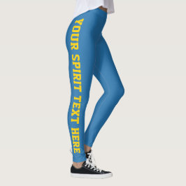 Leggings Verdaderas leyendas de texto del Personalizado Blu