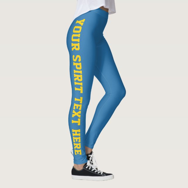 Leggings Verdaderas leyendas de texto del Personalizado Blu (Derecha)
