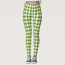 Verde Aguacate Cuadros Gingham Color Retro
