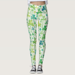 Leggings Verde Claro Día de San Patricio de Trébol