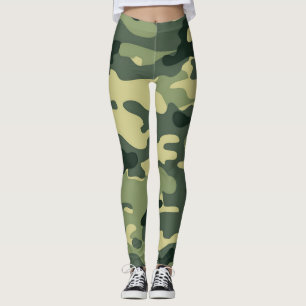 Leggings verde de camuflaje