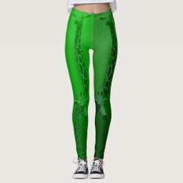 Leggings Verde de la jirafa