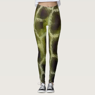 Leggings Verde de oliva para impresión en animales