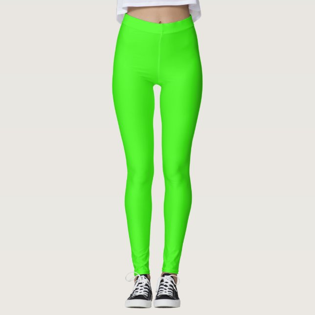 Leggings Verde floreciente (Anverso)