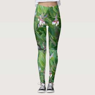 Leggings verde manzanita flor