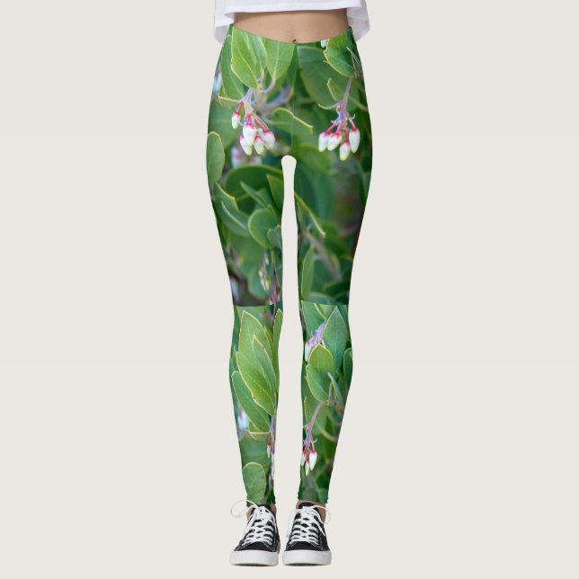 Leggings verde manzanita flor (Anverso)