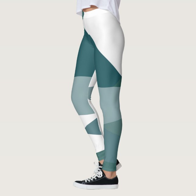 Leggings verde y blanco (Izquierda)