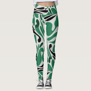 Leggings verde y negro