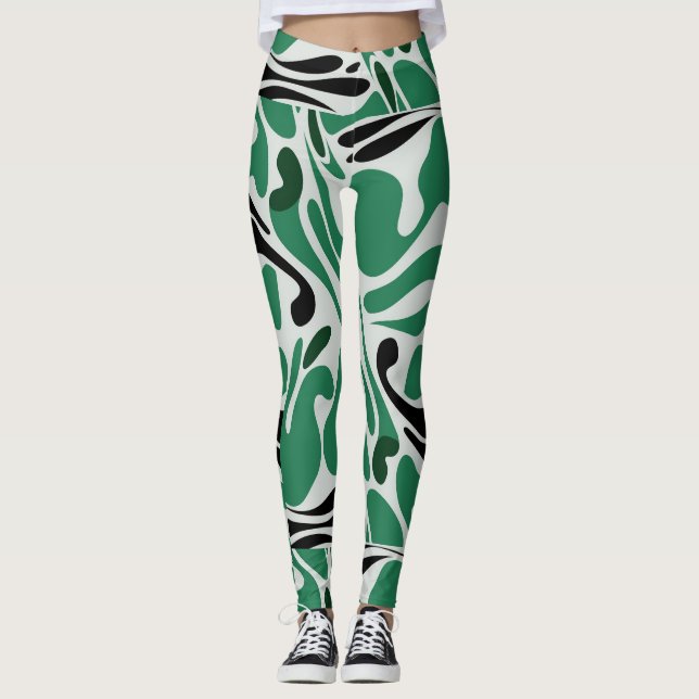 Leggings verde y negro (Anverso)