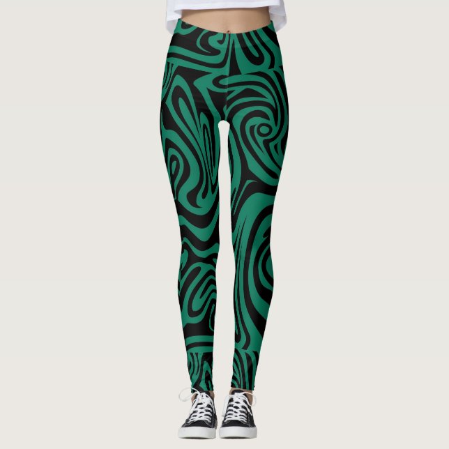 Leggings verde y negro (Anverso)