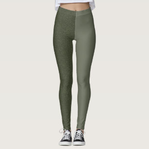 Leggings verdes de dos tonos moscoteros (mate + te