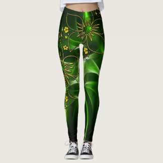 Leggings verdes impresas - Confort elegante