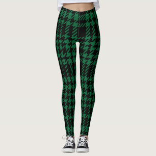 Leggings verdes/negras de las mujeres