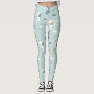 Leggings Vestuario de guardería de elefante bebé Kawaii azu