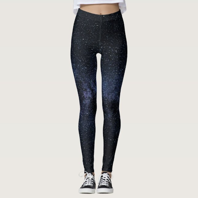 Leggings Vía Láctea por la noche estrellada (Anverso)