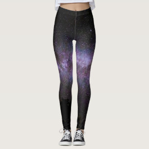 Leggings Vía lechosa con silueta de árboles
