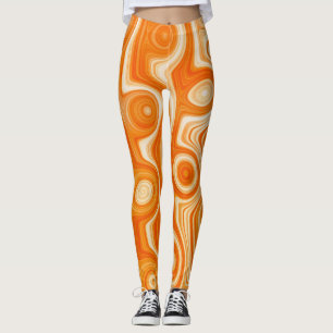 Leggings Vibe de Moda retro de Swirl líquida suave con arte