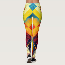 Leggings Vibes antiguas en colores: elegantes formas geomét