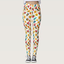 Leggings Vibes de verano alegres y divertidas