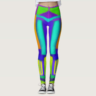 Leggings Vibes Eléctricas Dreams Elegante Arte Resumen