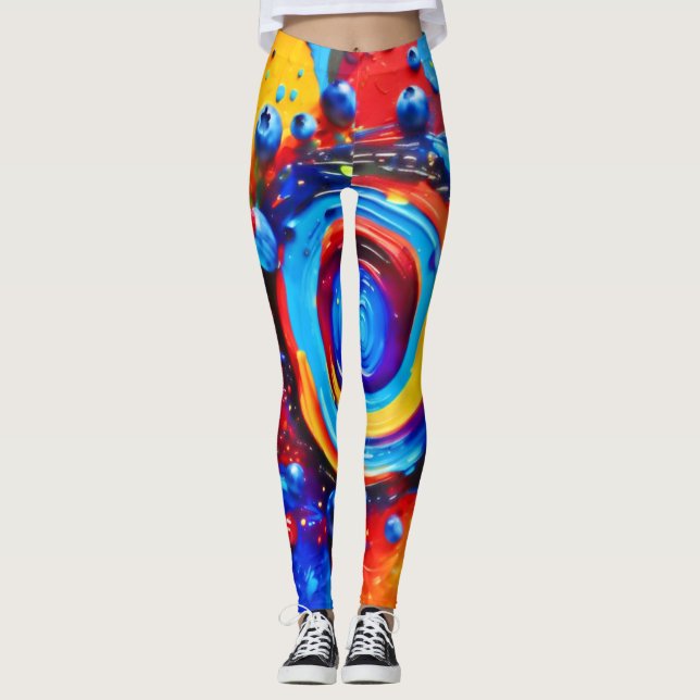 Leggings Vibrant Berry Vortex (Anverso)