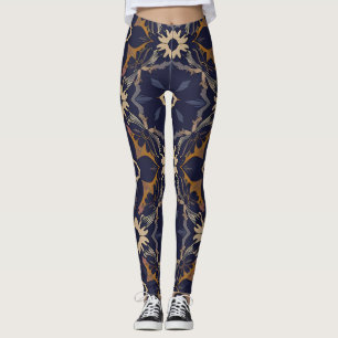 Leggings Vibrant "Less Is More" Abstract Graphic