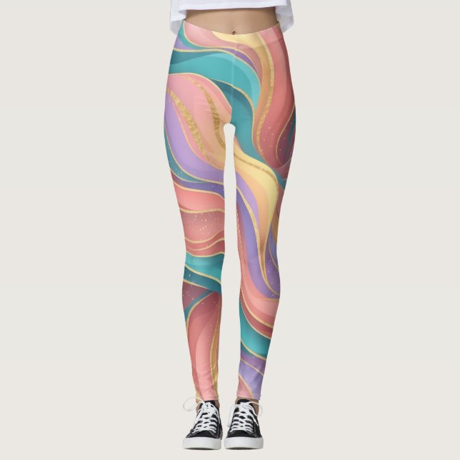 Leggings Vibrante Abstracto  (Anverso)