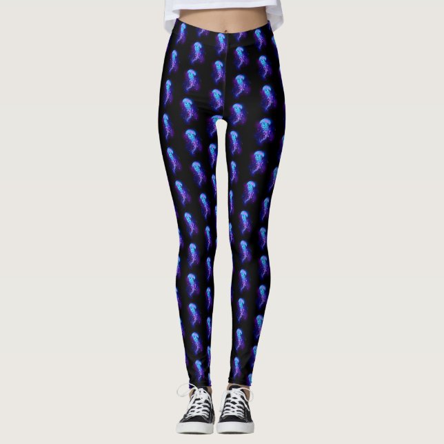 Leggings Vibrante color Glustre medusas (Anverso)