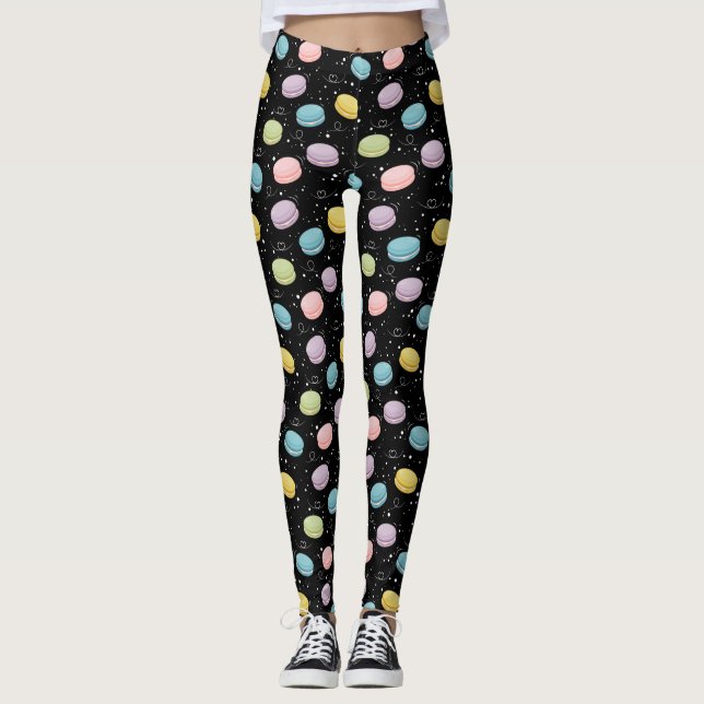 Leggings Vibrante deslumbramiento de Macarons (Anverso)