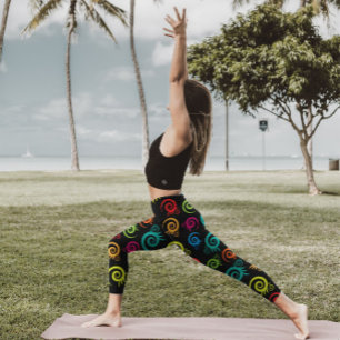Leggings Vibrante Diseño de Leyendas de Fusión Floral