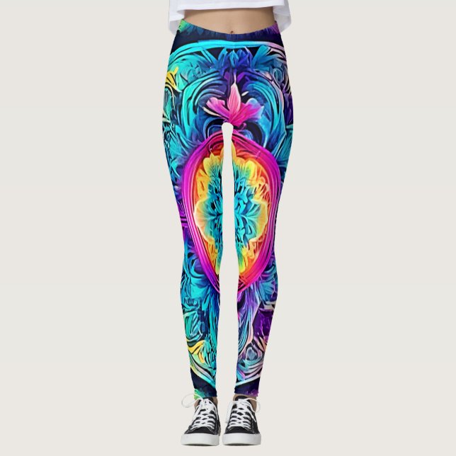 Leggings Vibrante espíritu de Mandala (Anverso)