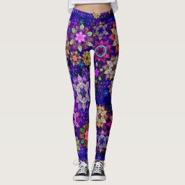 Leggings Vibrante explosión de color de agua Mandalas