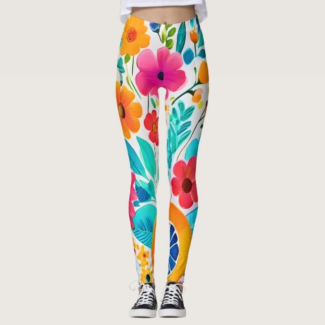 Leggings Vibrante Fiesta Floral (Anverso)