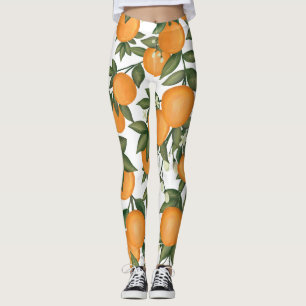 Leggings Vibrante Naranja botánico Citrus Summer Clementin