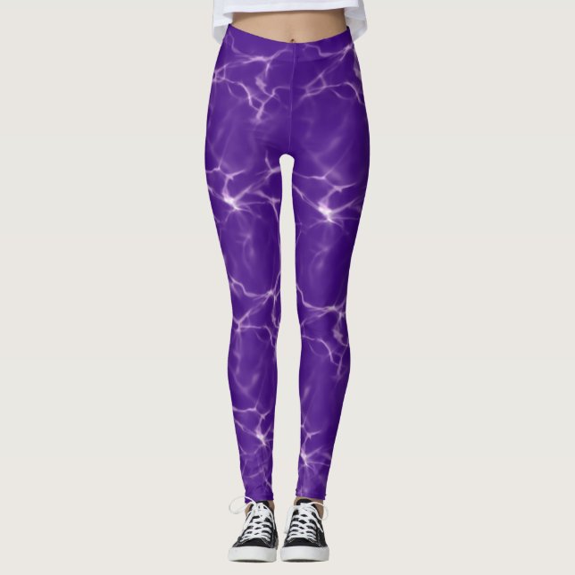 Leggings Vibrante negrita Divertido brillante Purple Lighto (Anverso)