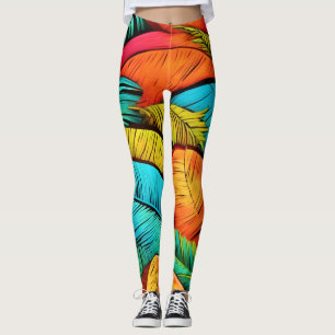 Leggings Vibrante paisaje de izquierda